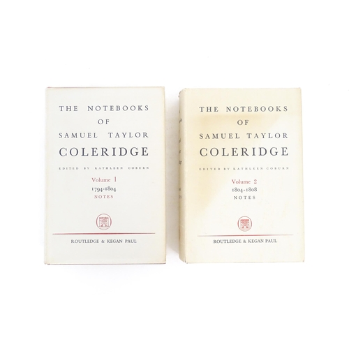 1018 - Books: The Notebooks of Samuel Taylor Coleridge, volumes 1-2, edited by Kathleen Coburn. Published b... 