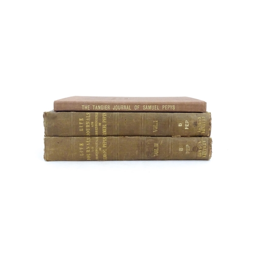 1021 - Books: The Life, Journals, and Correspondence of Samuel Pepys, volumes 1-2. Published by Richard Ben... 