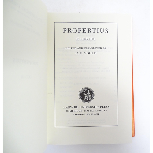 1035 - Books: Six books from the Loeb Classical Library titles to include Sidonius Poems and Letters, volum... 