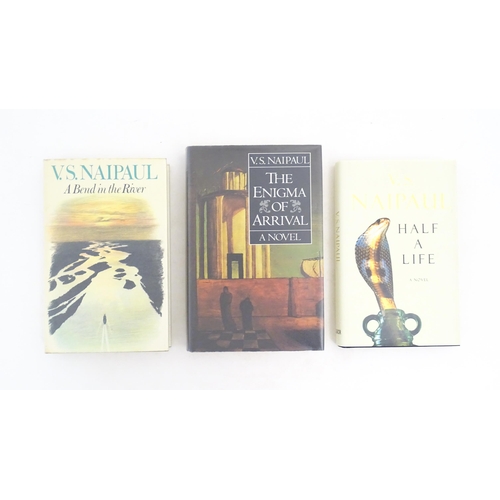 1041 - Books: Three books by V. S. Naipaul comprising A Bend in the River, 1979; The Enigma of Arrival, 198... 