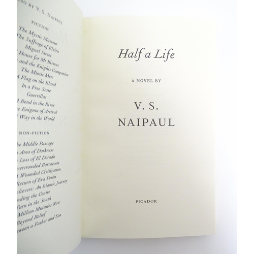 1041 - Books: Three books by V. S. Naipaul comprising A Bend in the River, 1979; The Enigma of Arrival, 198... 