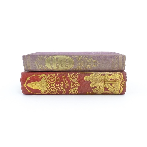 1050 - Books: Two pocket books comprising The Life and Adventures of Robinson Crusoe, published by T. J. Al... 