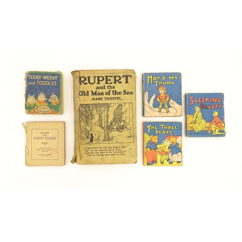 1051 - Books: Six childrens books to include Rupert and the Old Man of the Sea by Mary Tourtel; Three Bears... 