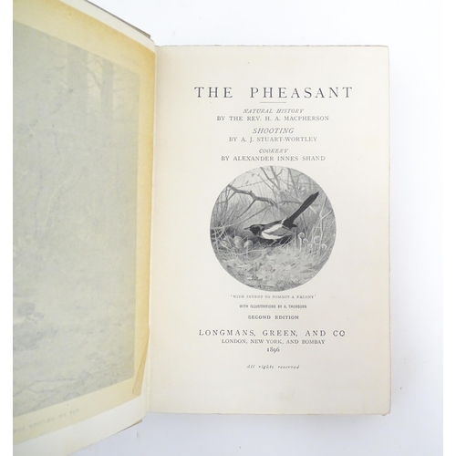 1053 - Books: Two books from the Fur & Feather Series, edited by Alfred E. T. Watson, comprising The Pheasa... 