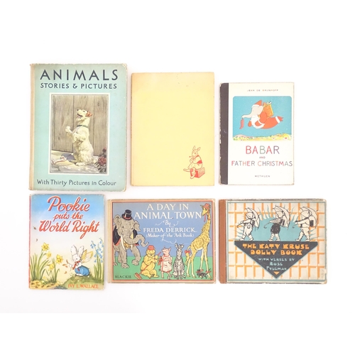 1058 - Books: Six assorted childrens books comprising The Kat Kruse Dolly Book by Rose Fileman, 1927; A Day... 