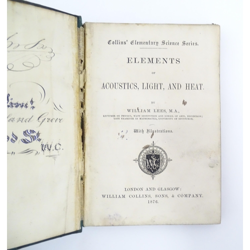 1061 - Books: Two assorted books comprising The Principles of Physical Geography, by the Rev. C. G. Nicolay... 