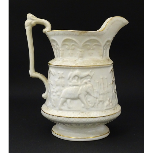 208 - A Victorian treacle glazed character jug modelled as the bust of the Duke of Wellington. Together wi... 