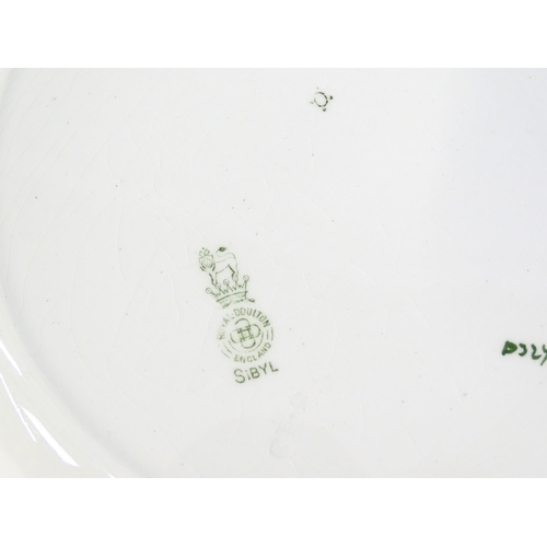 245 - A quantity of Royal Doulton dinner wares in the Sibyl pattern to include plates, lidded tureen, sauc... 