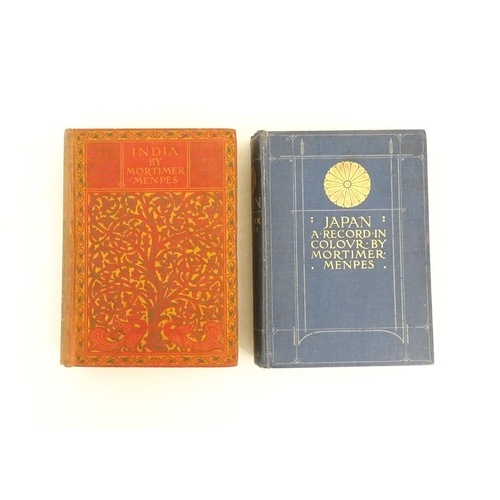 977 - Books: Two books by Mortimer Menpes comprising Japan - A Record in Colour, 1905, and India, 1912 (2)