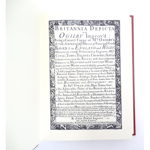 981 - Book: Facsimile edition of Britannia Depicta, or Ogilby Improved Road Atlas of England and Wales, 17... 