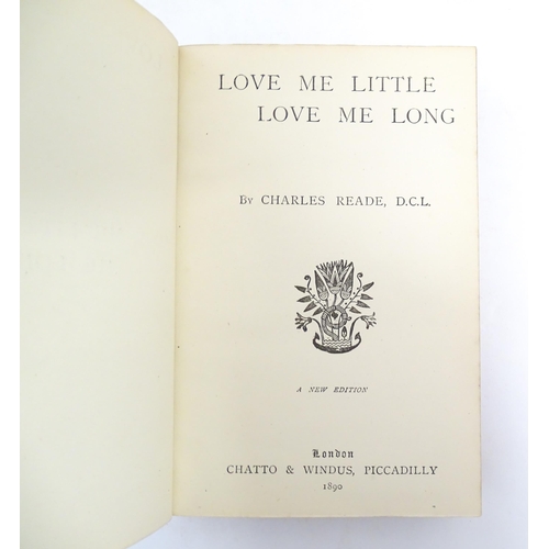 998 - Books: Ten volumes of the Works of Charles Reade comprising Griffith Gaunt, 1891; The Autobiography ... 