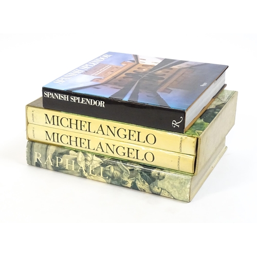 1072 - Books: The Complete Work of Michelangelo (two volumes with folio cover) pub. 1968, together with The... 