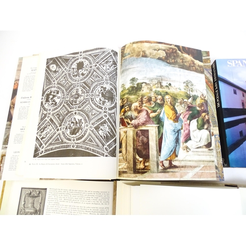 1072 - Books: The Complete Work of Michelangelo (two volumes with folio cover) pub. 1968, together with The... 