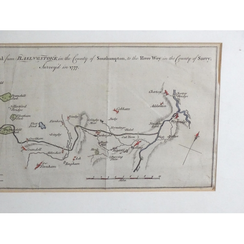 2213 - Maps: Two 18thC engraved canal maps comprising, A plan of the canal now making from the several coal... 