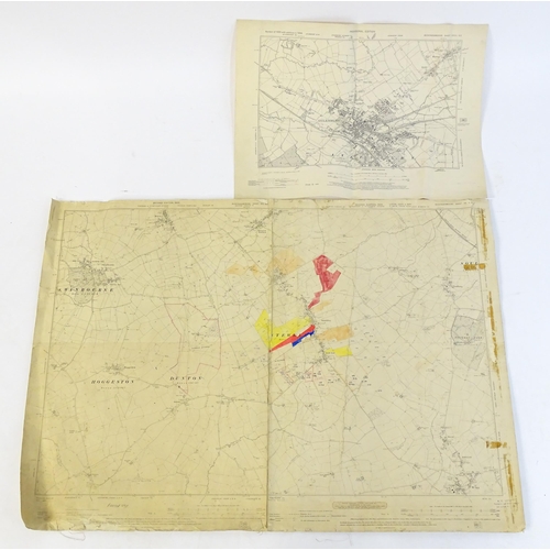 2218 - Map: A Victorian sheet map of Buckinghamshire to include Stewkley, Dunton, Hoggeston, Drayton Parslo... 