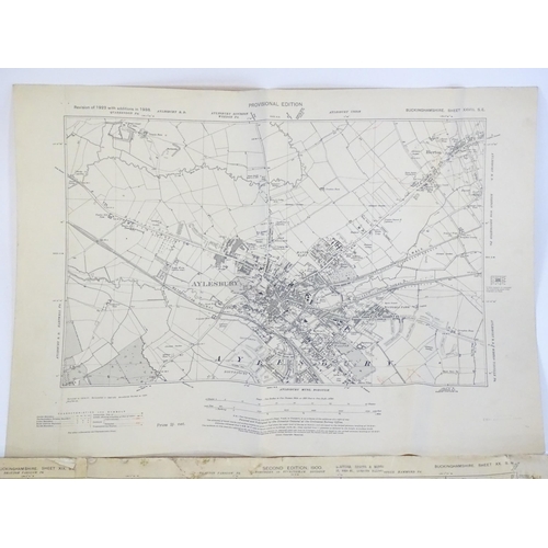 2218 - Map: A Victorian sheet map of Buckinghamshire to include Stewkley, Dunton, Hoggeston, Drayton Parslo... 