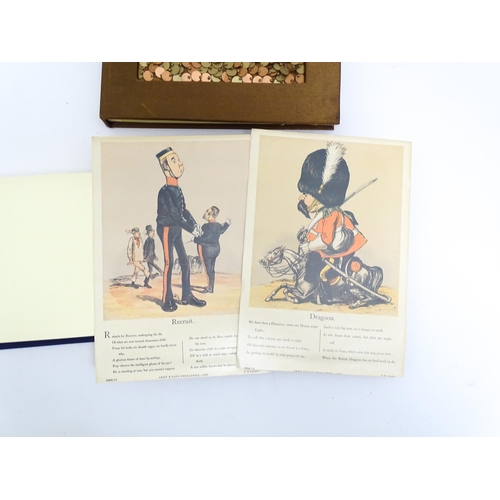 2222 - Two modern photograph albums, together with a quantity of postcards, including a WWII German telegra... 