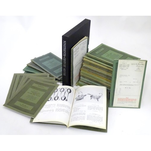 77 - A quantity of 1970s Sotheby's Auction catalogues to include Important English and Foreign Silver, Hi... 