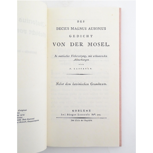 164 - Books: A quantity of books on the subject of Mosel, Germany, titles comprising Weinlandschaft Mosel ... 