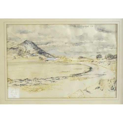 179 - J. R. H., 20th century, Scottish School, Watercolour and wash, Meikle Ferry and Struie Hill, Sutherl... 