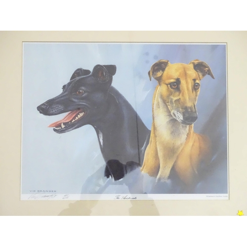 511 - Four signed / limited edition dog prints after Vic Granger to include The Aristocrats 45/600, The Tw... 