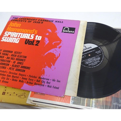 516 - A quantity of 20thC 33 rpm Vinyl records / LPs, - Jazz, comprising: The Panassie Sessions, In a Mell... 