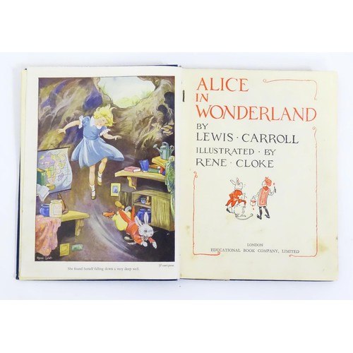 539 - Books: Five assorted books comprising Alice in Wonderland by Lewis Carroll published by the Educatio... 