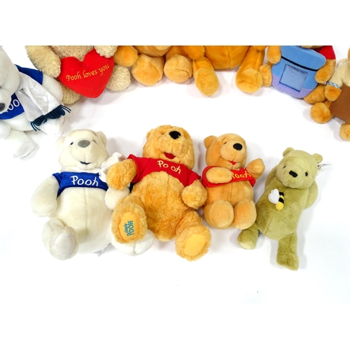 543 - A quantity of assorted Winnie the Pooh soft / cuddly toys to include examples from the Disney Store,... 