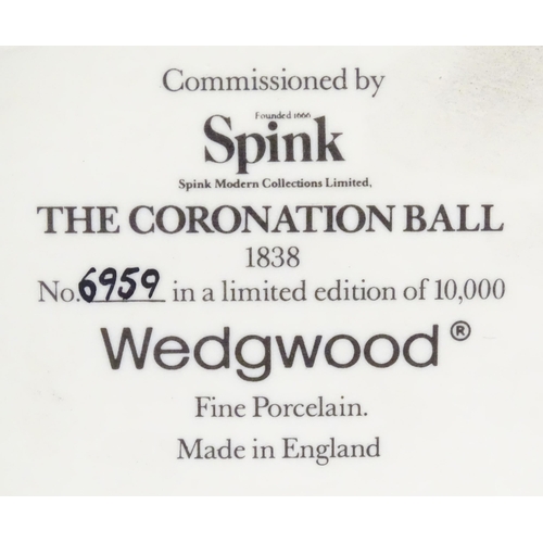 553 - Six Wedgwood limited edition Spink ladies comprising, The Golden Jubilee 1887, no. 4364/10,000, The ... 