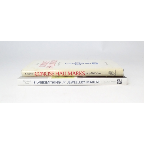 142 - Two books comprising Chaffers' Concise Hallmarks on gold & silver by William Chaffers, 1989, and Sil... 