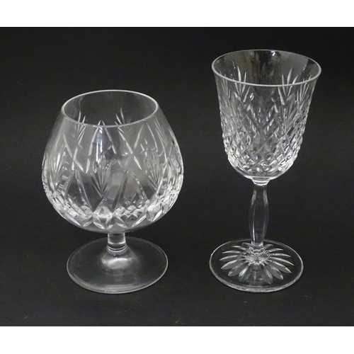 148 - A quantity of glassware to include tumblers, wine glasses, etc.