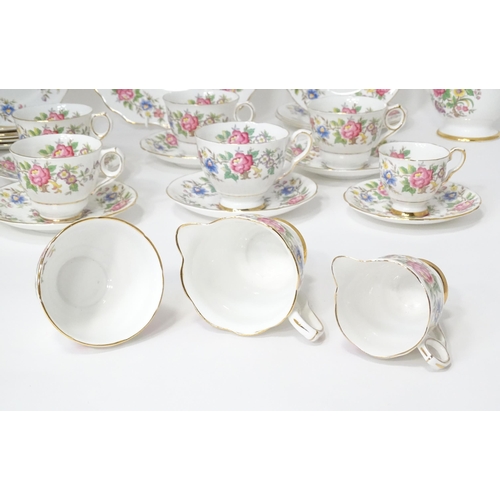 155 - A quantity of Royal Stafford tea / coffee wares in the Rochester pattern, to include tea cups, sauce... 