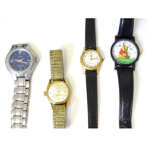 467 - Wristwatches : A quantity of assorted watches to include examples by Accurist, Sekonda, Pulsar, Disn... 