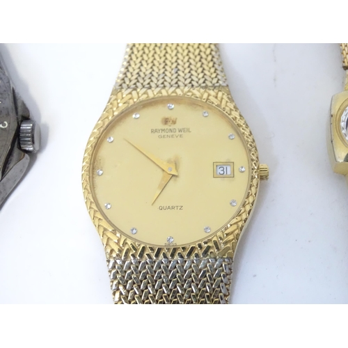 506 - A quantity of assorted wristwatches etc. Together with a .925 silver bracelet