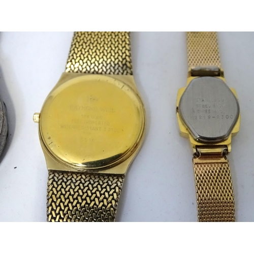 506 - A quantity of assorted wristwatches etc. Together with a .925 silver bracelet