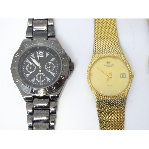 506 - A quantity of assorted wristwatches etc. Together with a .925 silver bracelet