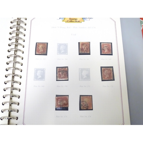 547 - Eleven stamp albums, containing 19thC and later British, colonial and worldwide stamps. Including th... 