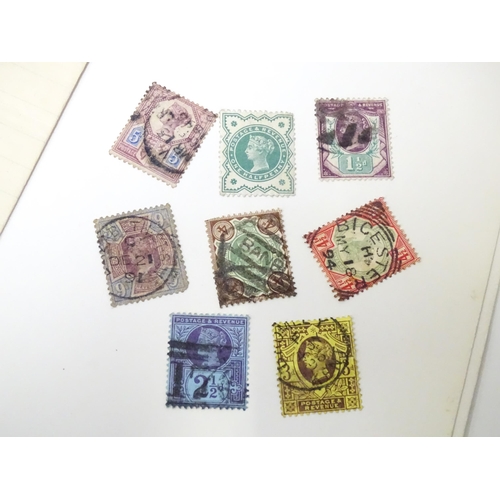 547 - Eleven stamp albums, containing 19thC and later British, colonial and worldwide stamps. Including th... 