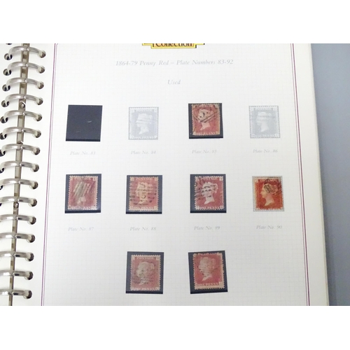 547 - Eleven stamp albums, containing 19thC and later British, colonial and worldwide stamps. Including th... 