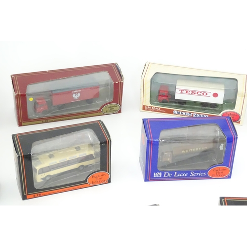 64 - Toys: A quantity of assorted die cast scale model Exclusive First Editions vehicles to include Bedfo... 