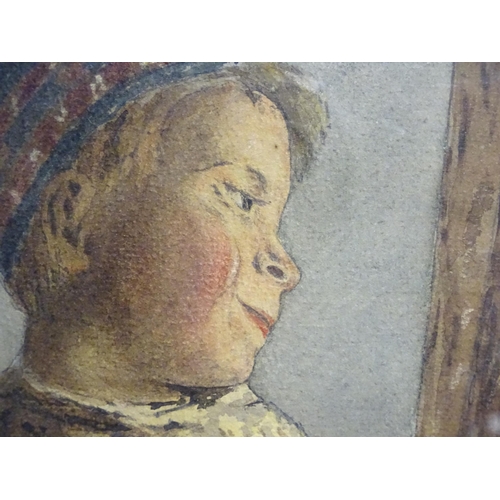 168 - After William Henry Hunt (1790-1864), 20thC, Watercolour, Pictured by Candlelight. Approx. 11