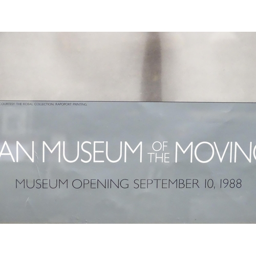 205 - A 1988 Museum poster for the American Museum of the Moving Image, depicting a photograph of Ruth Har... 