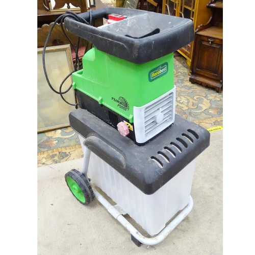 79 - A Florabest electric garden shredder, with removable box underside, approx 37