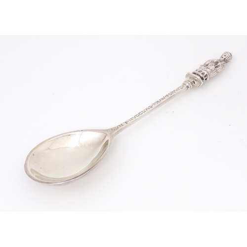 448 - A silver apostle spoon hallmarked Sheffield 1973, maker Royal Irish Silver Company. Approx. 6 1/4