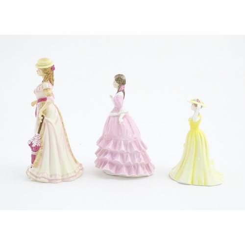 163 - Two Royal Doulton ladies comprising Pretty Ladies Spring, HN5321, and Spring Time, HN4586. Together ... 