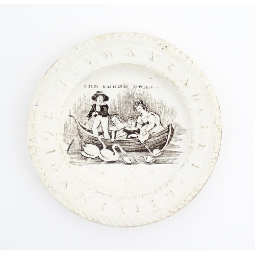 167 - A quantity of assorted 19thC English plates with relief borders and transferware decoration, to incl... 