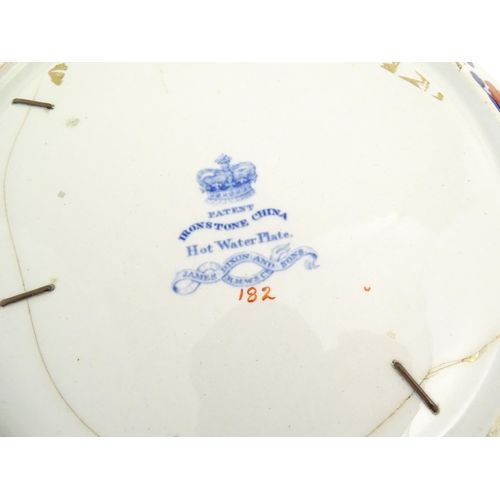 187 - Assorted ceramics to include a Spode shaped dish with Chinese dragon, phoenix and flaming pearl deta... 