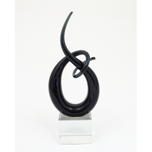 239 - A Murano glass abstract sculpture. Approx 9