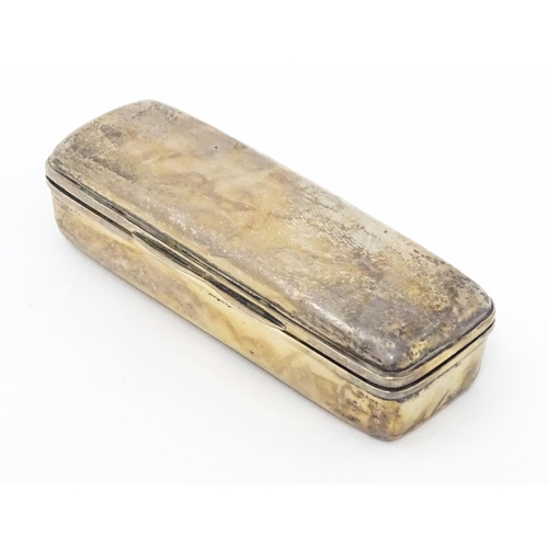 299 - A silver box of rectangular form hallmarked Birmingham 1906, maker Levi & Salaman. Approx 3 1/2