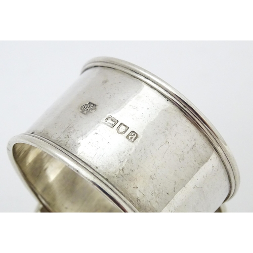 340 - A pair of Victorian silver napkin rings, hallmarked London 1896 maker William Hutton & Sons Ltd. (2)